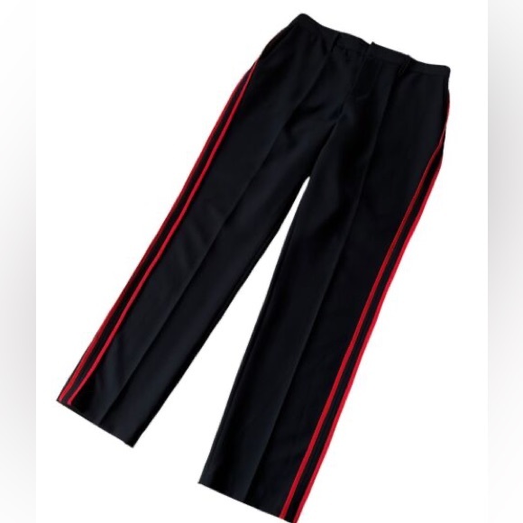 Zadig & Voltaire black Pomelo trousers w/ red stripe Size 36 - Picture 4 of 12
